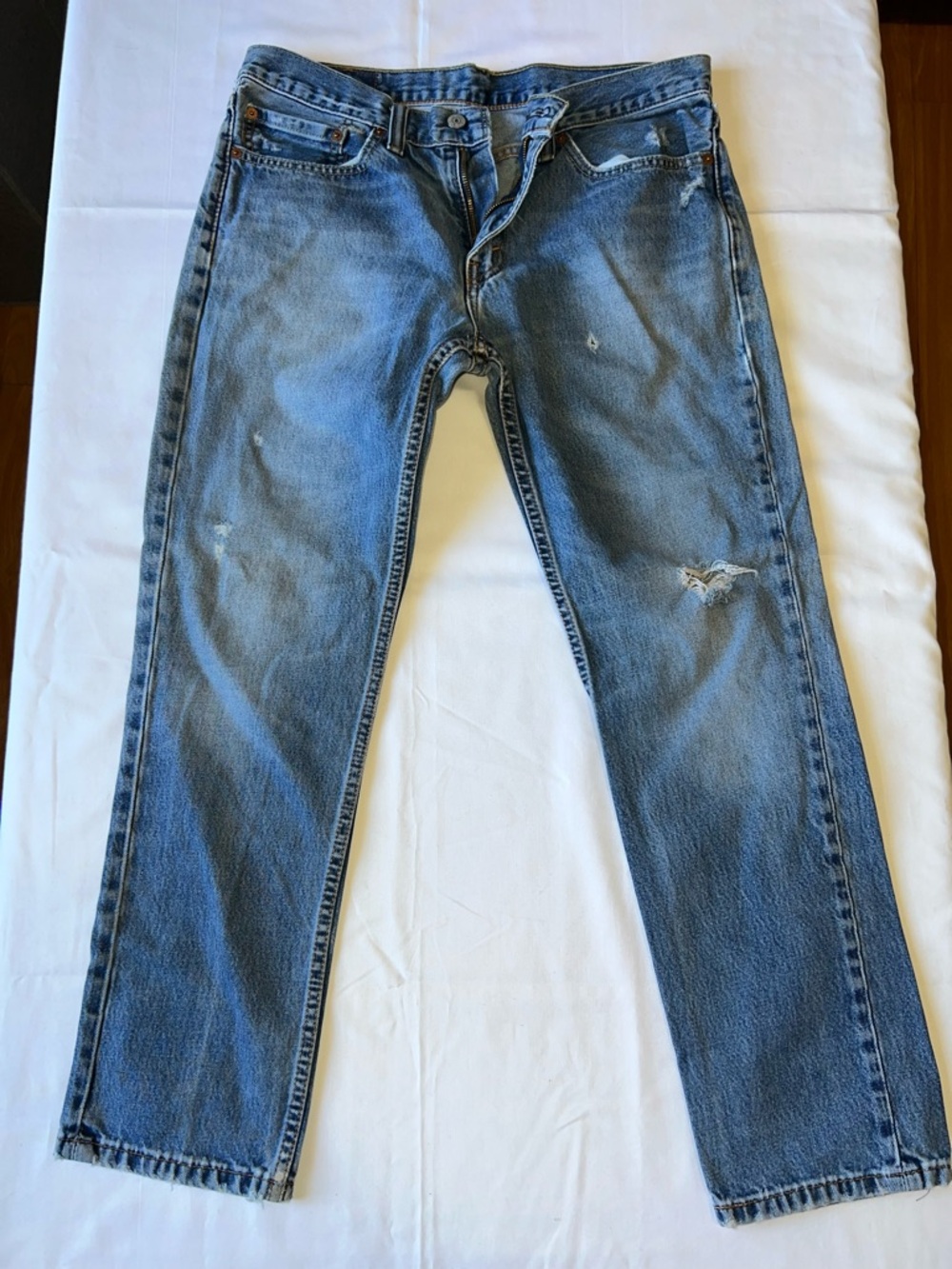 Levis 511 34x30 Distressed Slim Jeans